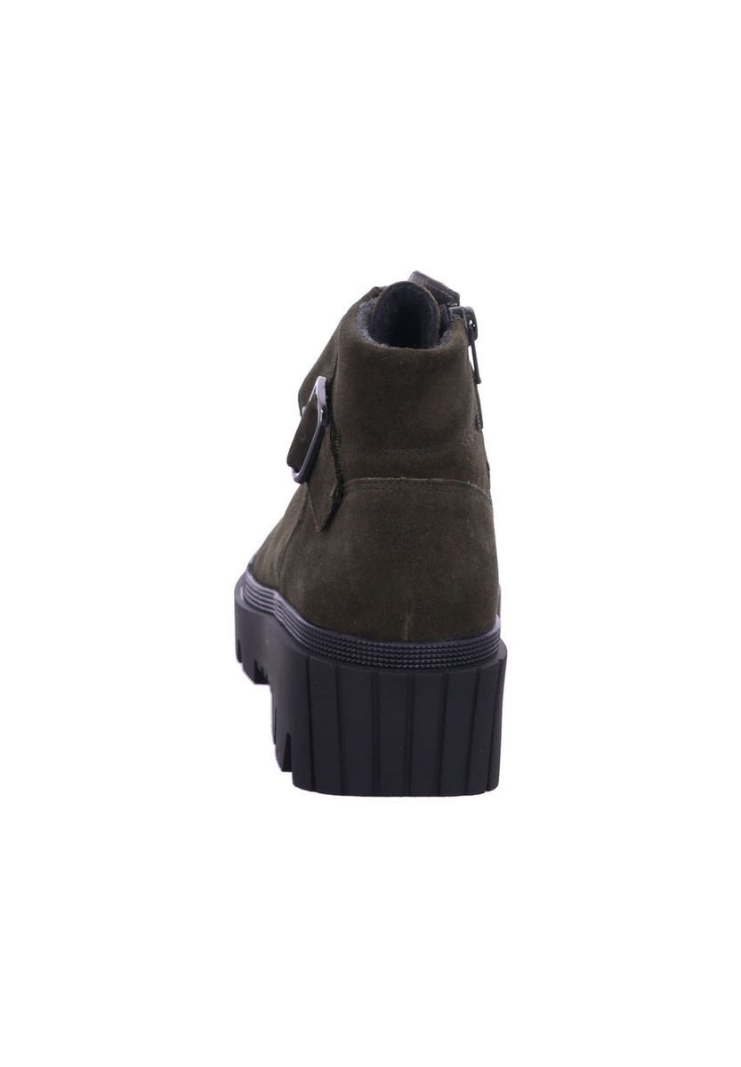 Wildleder-Stiefelette mit Schnallenriemen