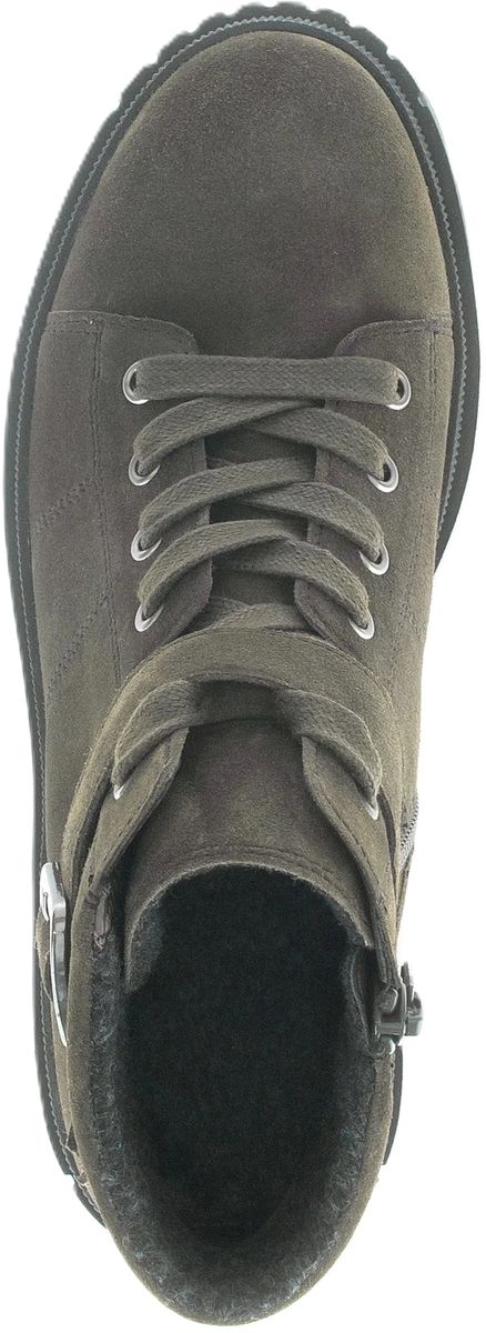 Wildleder-Stiefelette mit Schnallenriemen