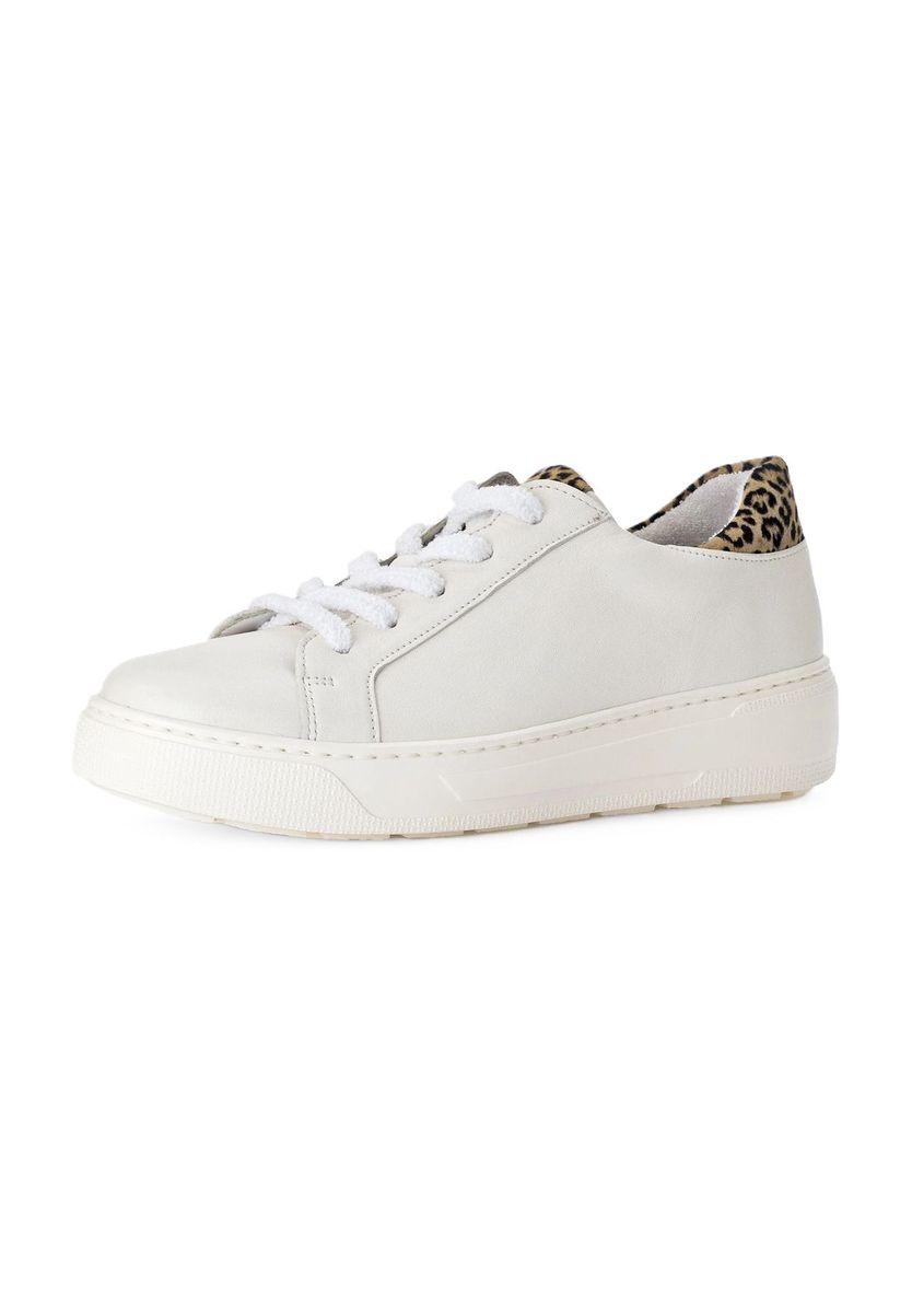 Klassischer Leder Sneaker mit Leopardenmuster