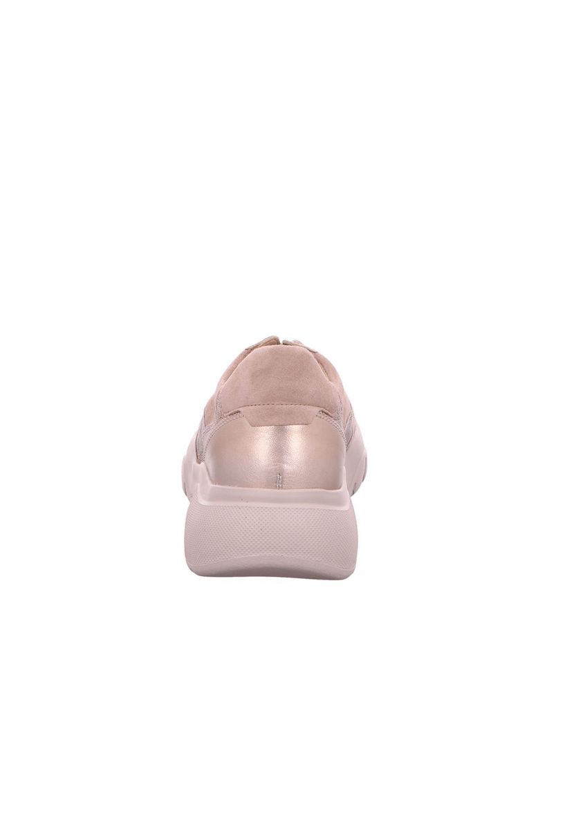 Farbblock-Sneakers mit Lederakzenten