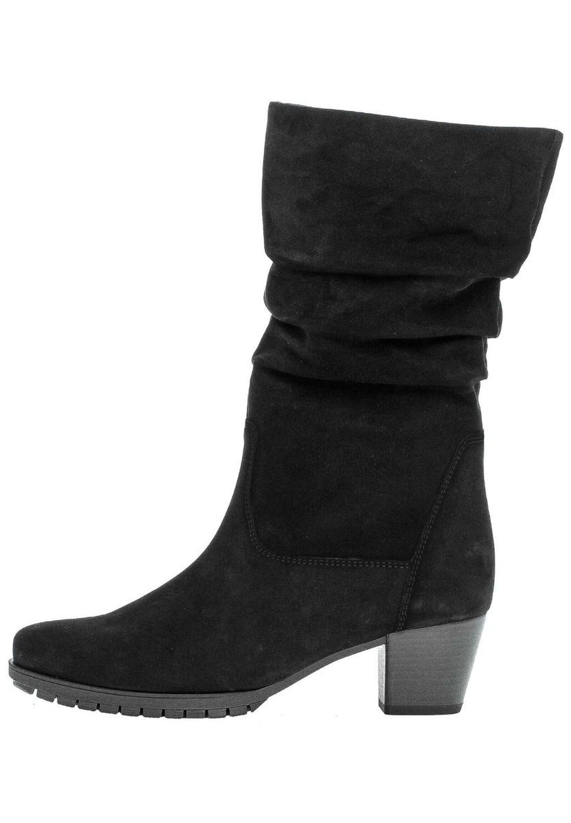 Klassische Wildleder-Mid-Calf-Slouch-Stiefel