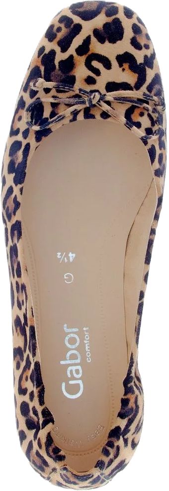 Ballerinas mit Leopardenmuster und Schleife