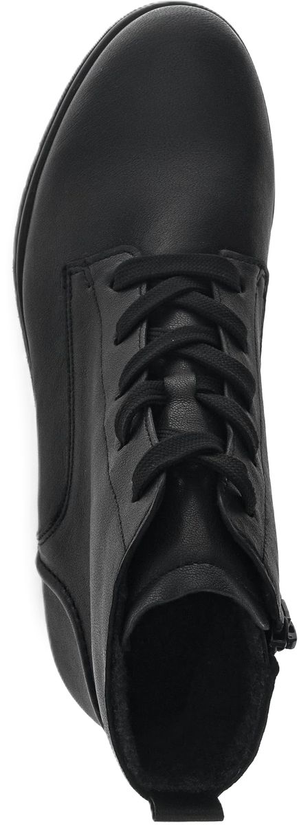 Klassische Leder Schnürstiefelette