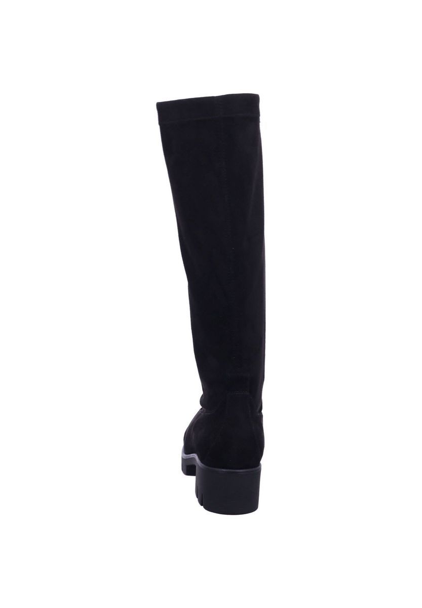 Elegante schwarze Damenstiefel bis zum Knie