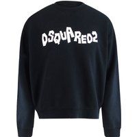 Baumwoll-Sweatshirt mit Logo-Print