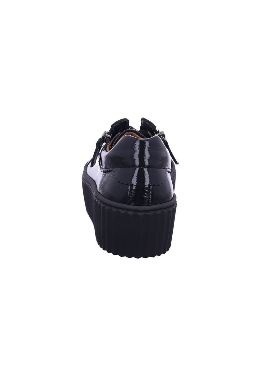 Plateau-Schnürschuh aus Lackleder