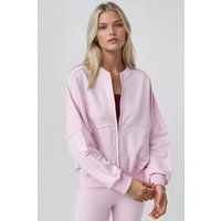 Lässiges Full-Zip Bomber-Sweatshirt