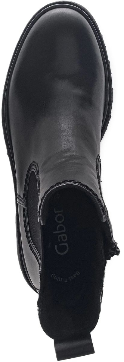 Klassische Schwarze Chelsea Boots aus Leder