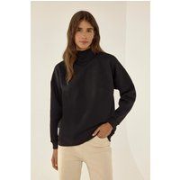 Lässiges Sweatshirt mit Halbkragen