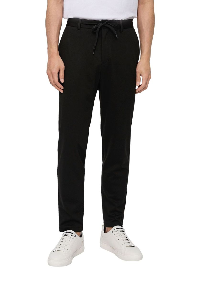 Schmale Anzughose mit Tunnelzug