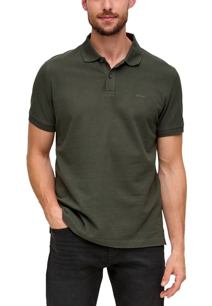 Klassisches Baumwoll-Piqué-Poloshirt