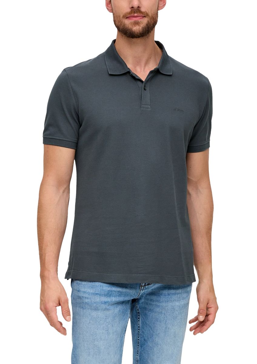 Klassisches einfarbiges Poloshirt