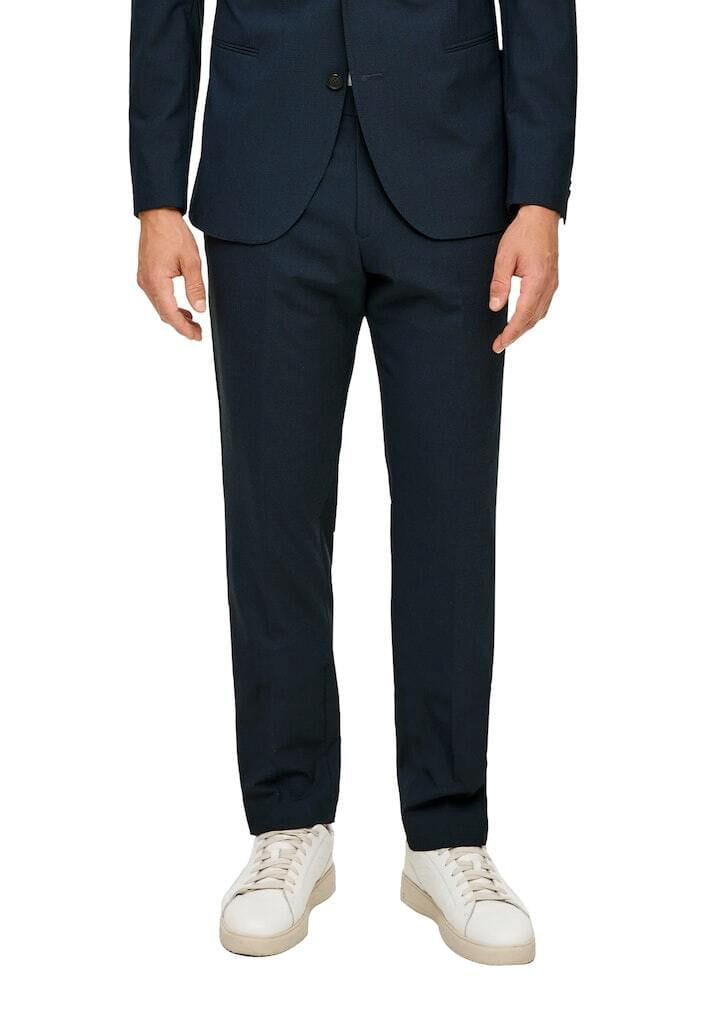 Anzughose mit schmal zulaufender Passform und Bügelfalte