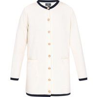 Strickjacke mit Kontrastpaspelierung