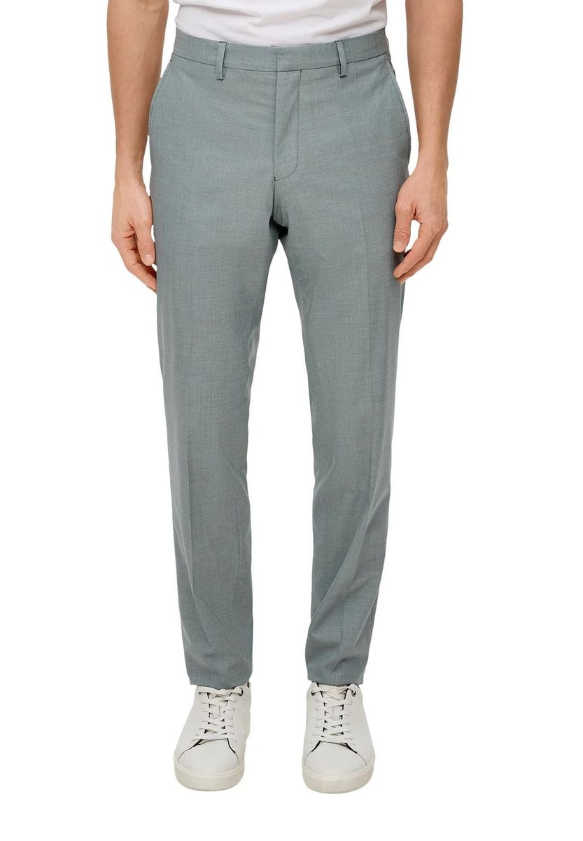 s.Oliver BLACK LABEL Anzughose, Bügelfalte, für Herren, grün, 46