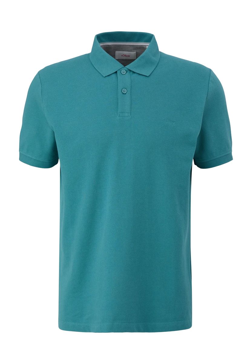 Klassisches kurzärmeliges Baumwoll-Piqué-Poloshirt