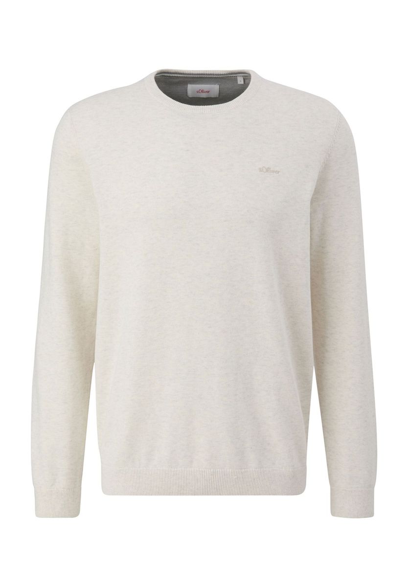 Klassischer Herren Baumwollpullover mit Rundhalsausschnitt