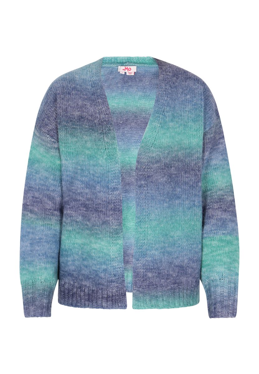 Offene Strickjacke mit Farbverlauf