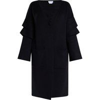 Langer Cardigan mit Volant-Ärmeln