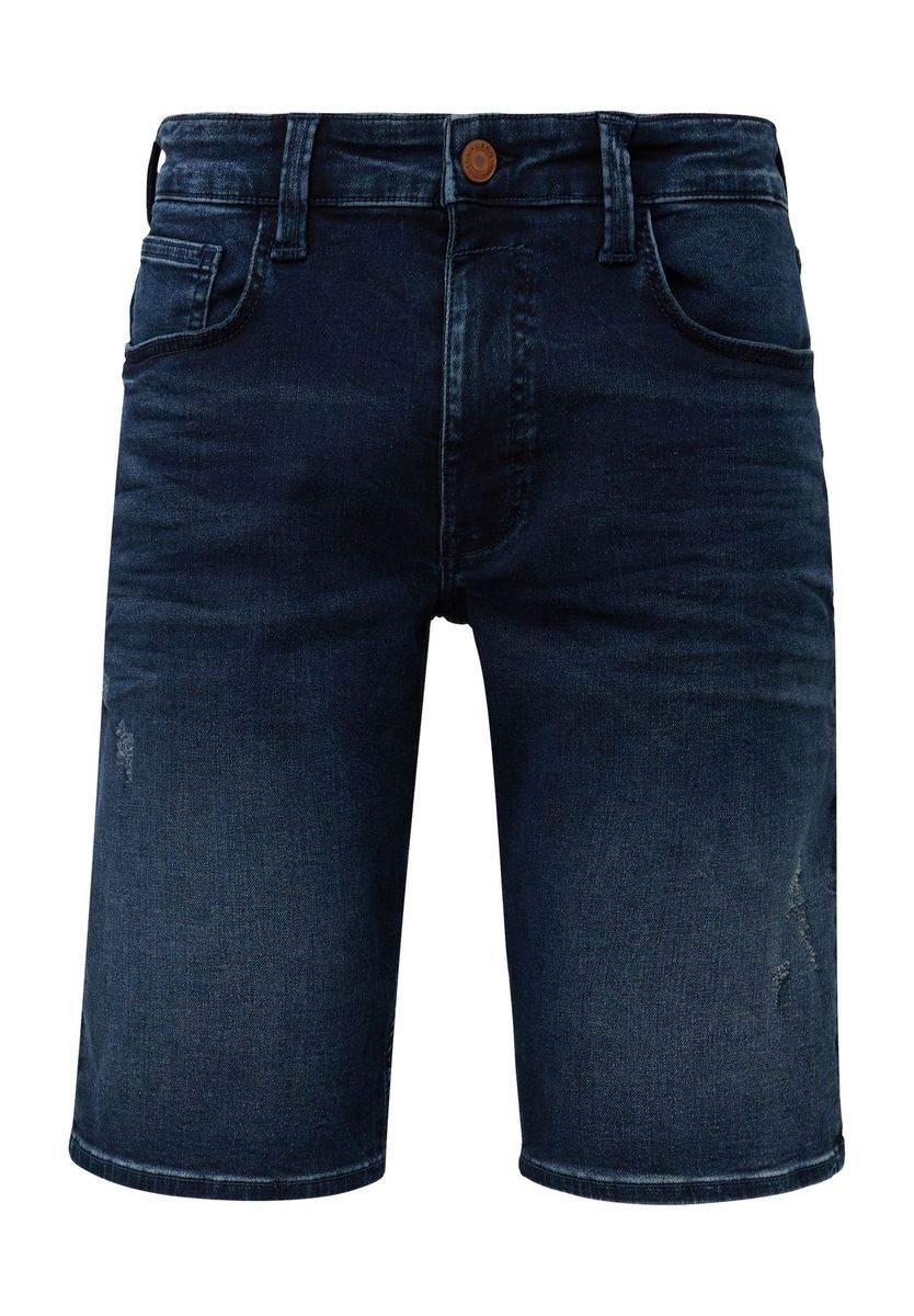 Jeansshorts in dunkler Waschung