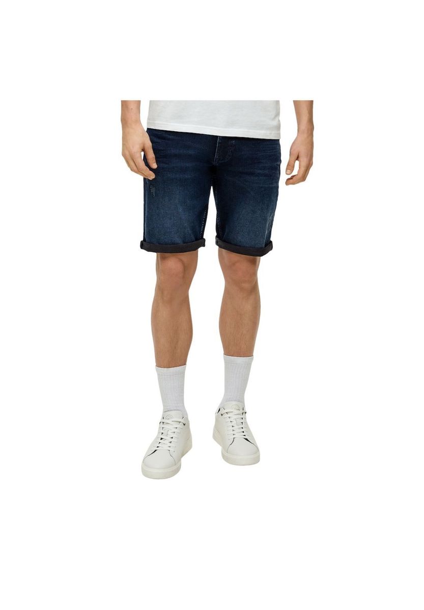 Jeansshorts in dunkler Waschung