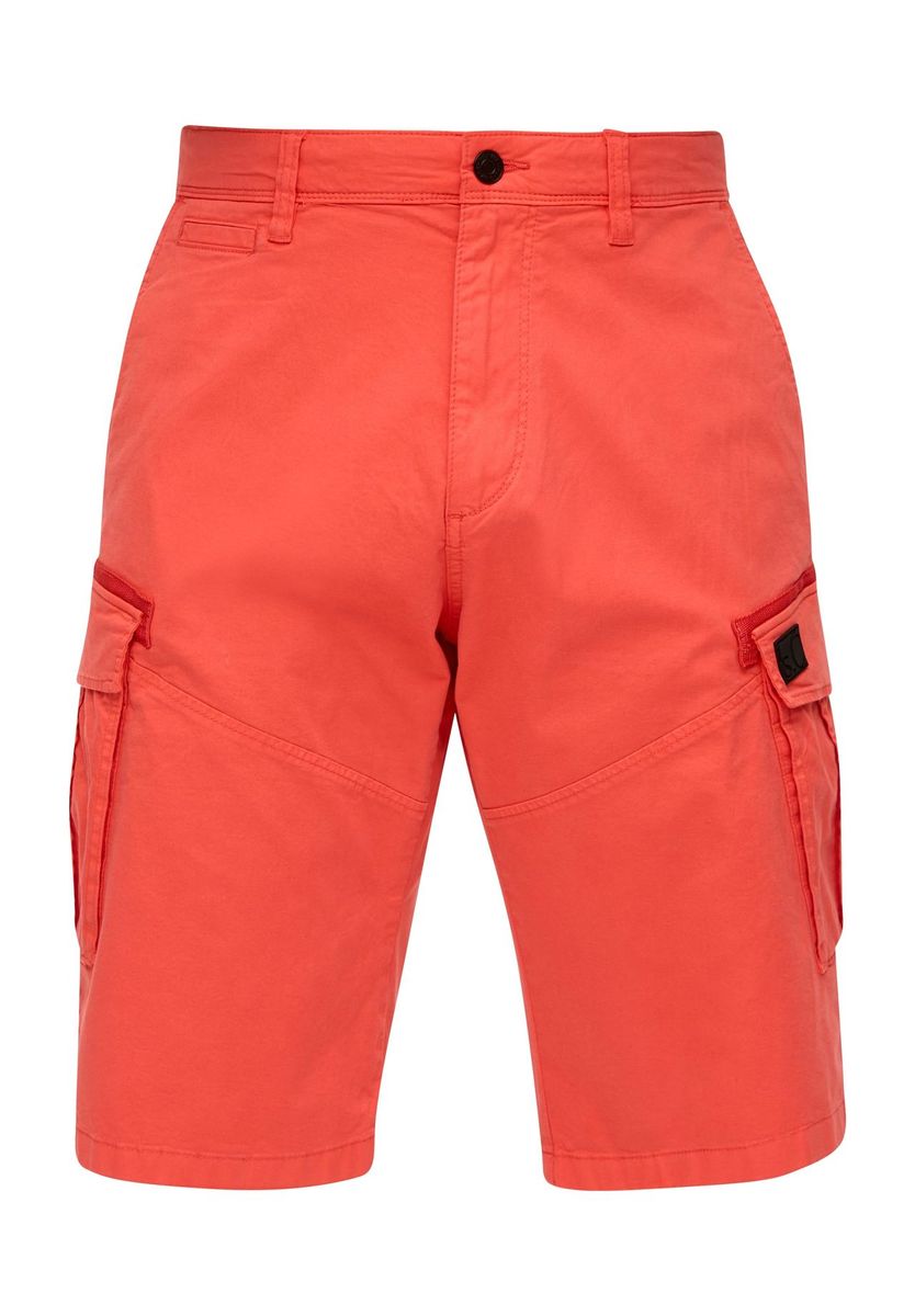 Locker geschnittene orangefarbene Cargo Shorts