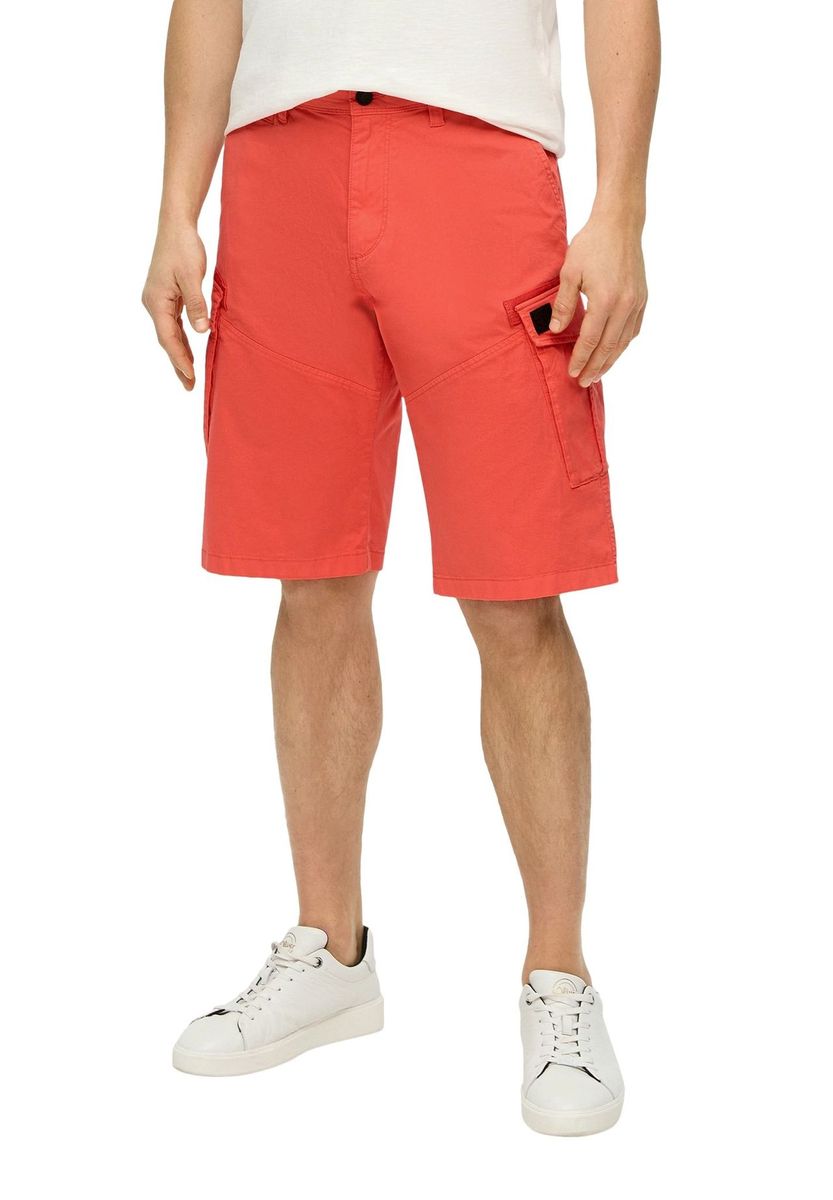 Locker geschnittene orangefarbene Cargo Shorts