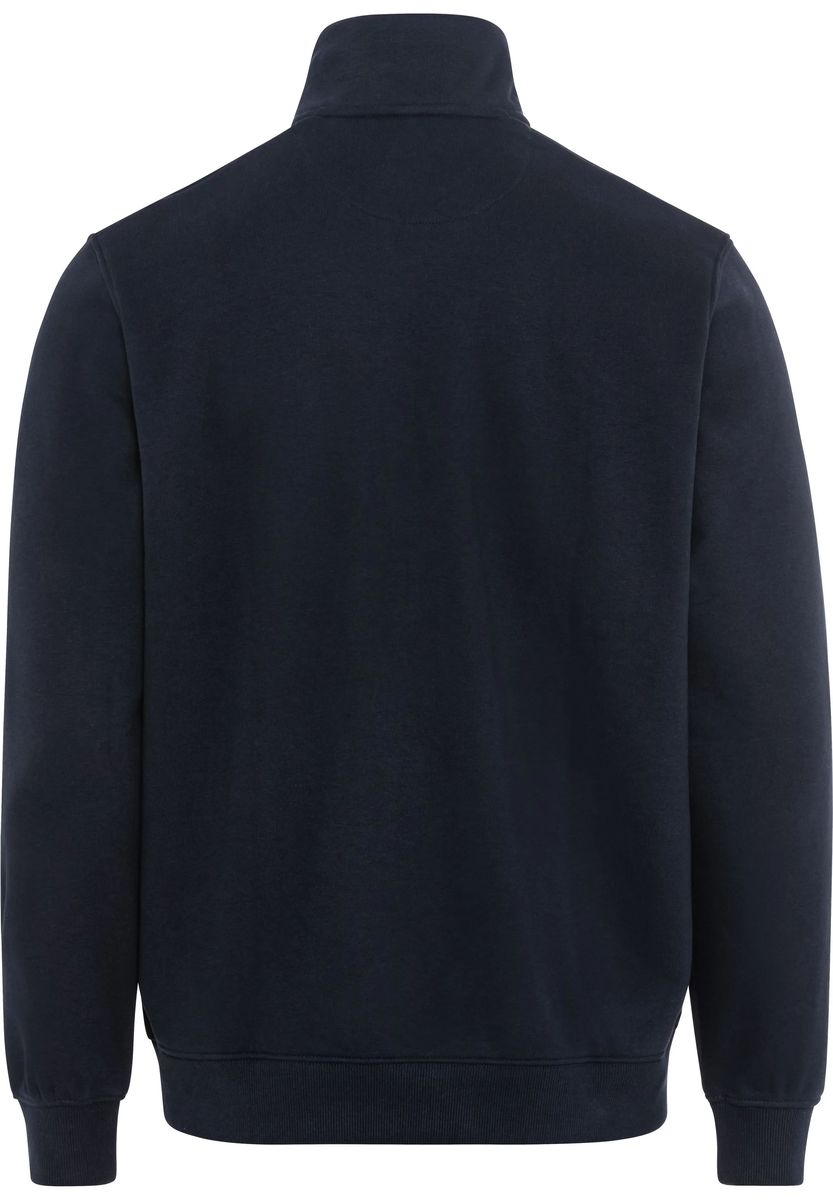 Herren Marineblauer Stehkragen Jacke mit Reißverschluss