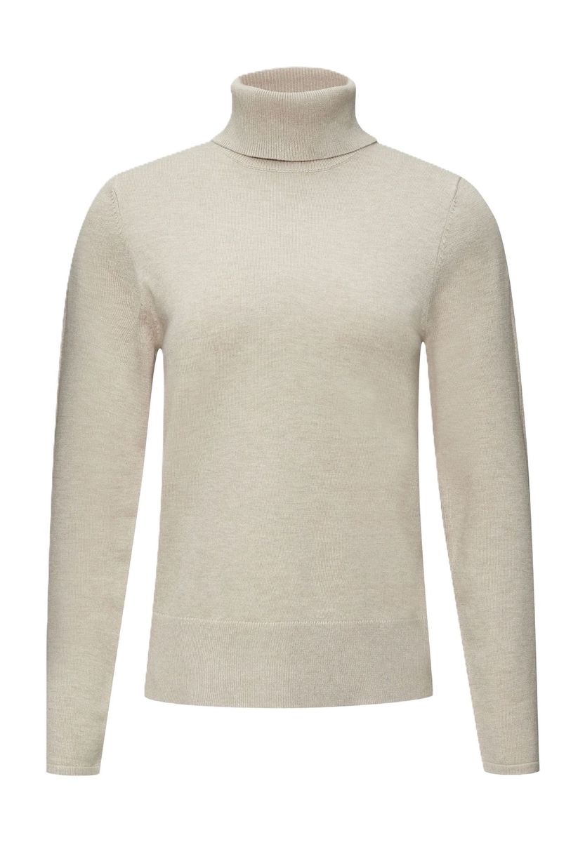 Klassischer gerippter Rollkragenpullover