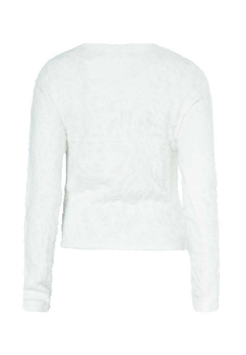 Dezenter Jacquard-Pullover mit Tiermuster