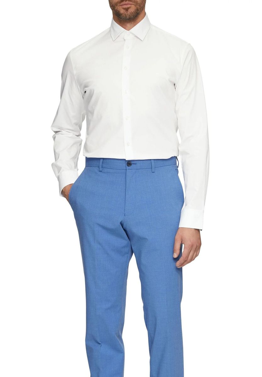s.Oliver BLACK LABEL Business-Hemd, Tailored-Fit, Kent-Kragen, für Herren, weiß, 38