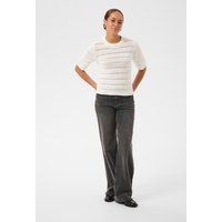 Kurzarm-Stricktop mit Lochmuster