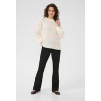 Lockerer Baggy-Fit Rundhals-Strickpullover
