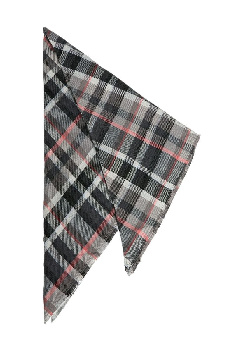 Karierter Fransen Schal Viskosemischung