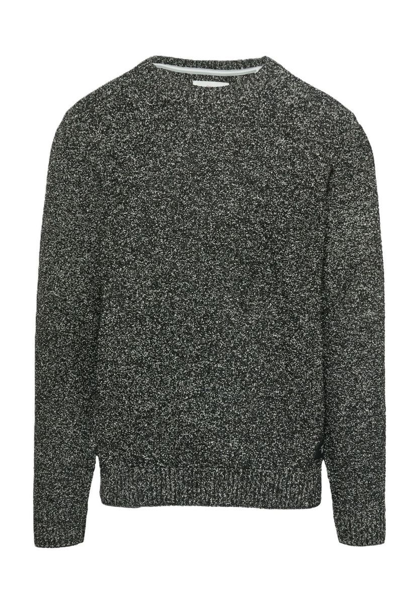 Strukturierter Strickpullover mit Rundhalsausschnitt