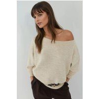 Strukturierter Off-Shoulder-Strick