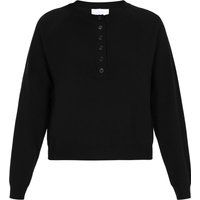Strickpullover mit Henley-Knopfleiste