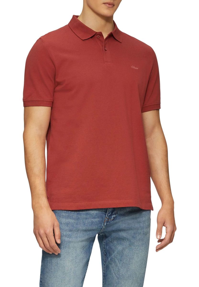 Baumwoll-Piqué-Poloshirt