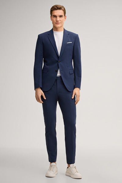 Joop! Blayr Slim-Fit Anzughose in Dunkelblau meliert