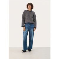 Oversize-Oberteil mit Chevron-Muster
