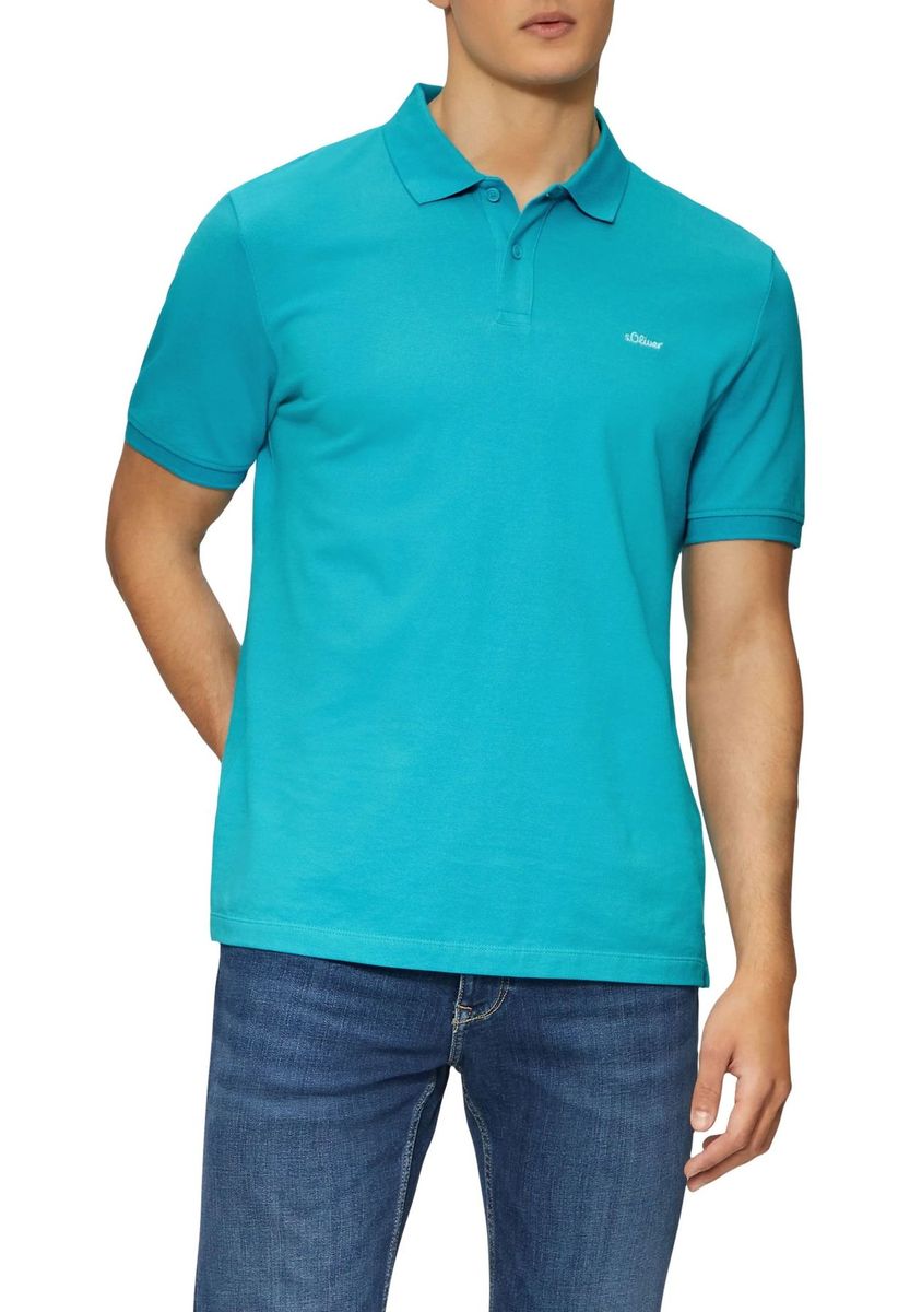 Klassisches Kurzarm-Poloshirt mit gerader Passform
