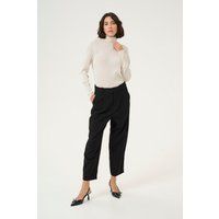 Schmal geschnittener Rollkragenpullover mit Glanzeffekt