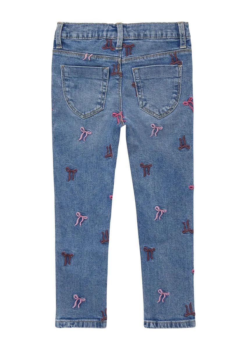 s.Oliver Jeanshose, Stickerei, für Kinder, blau, 92