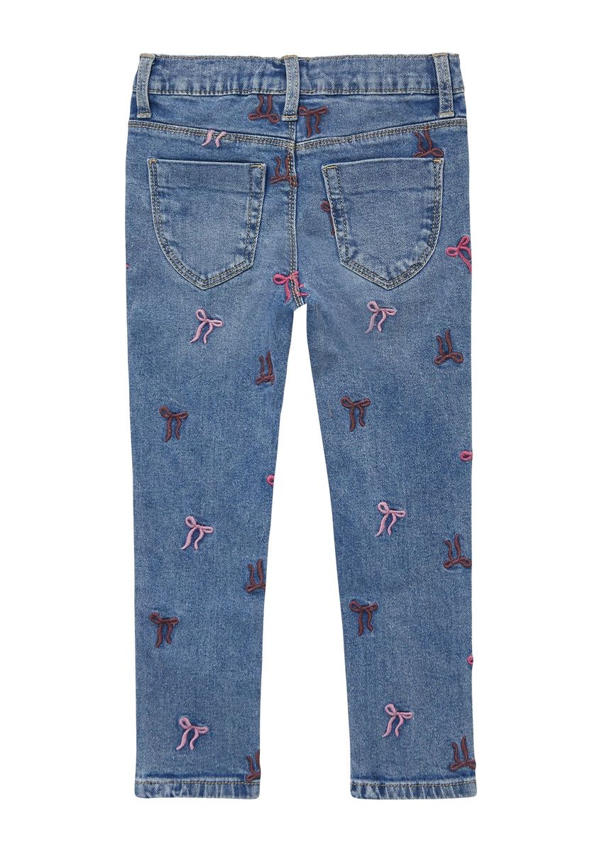 s.Oliver Jeanshose, Stickerei, für Kinder, blau, 92