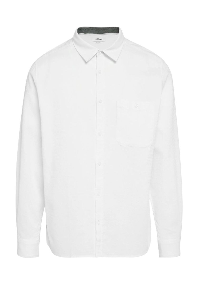 Klassisches Regular-Fit Baumwoll-Popeline-Hemd