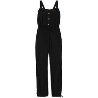 Jumpsuit mit Waffelstruktur und Knöpfen