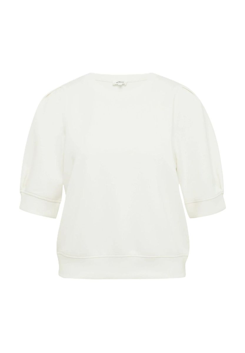 Sweatshirt mit Puffärmeln und Rundhalsausschnitt