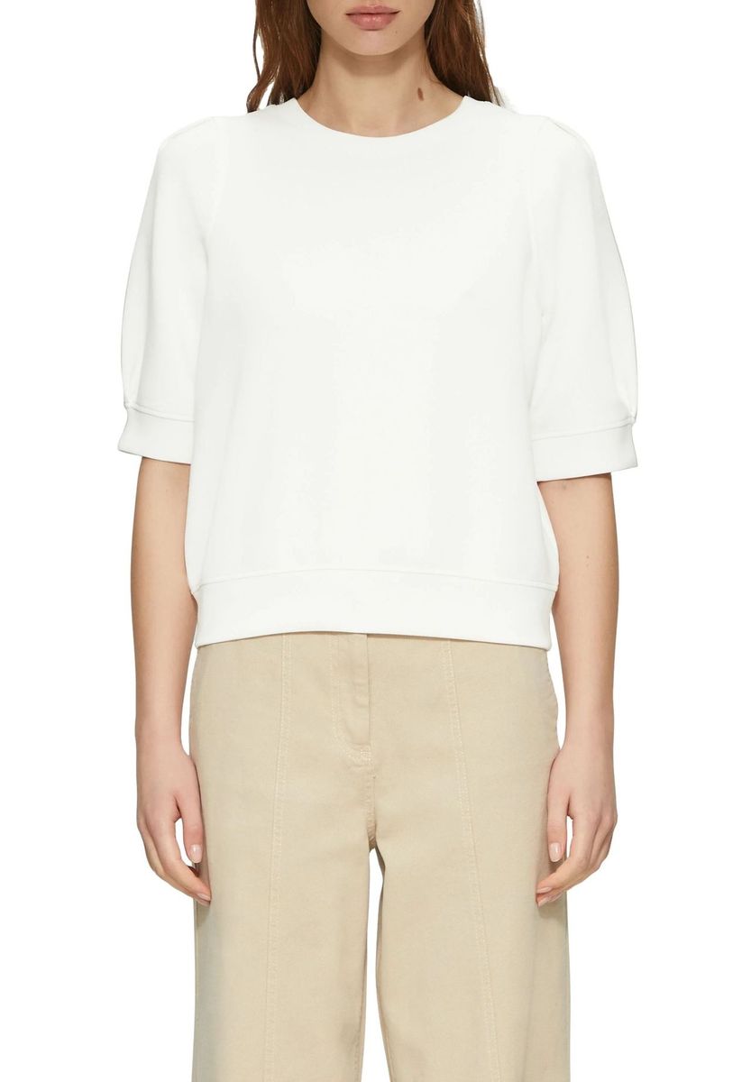 Sweatshirt mit Puffärmeln und Rundhalsausschnitt