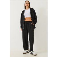 Set aus Zip-Hoodie und weiter Hose