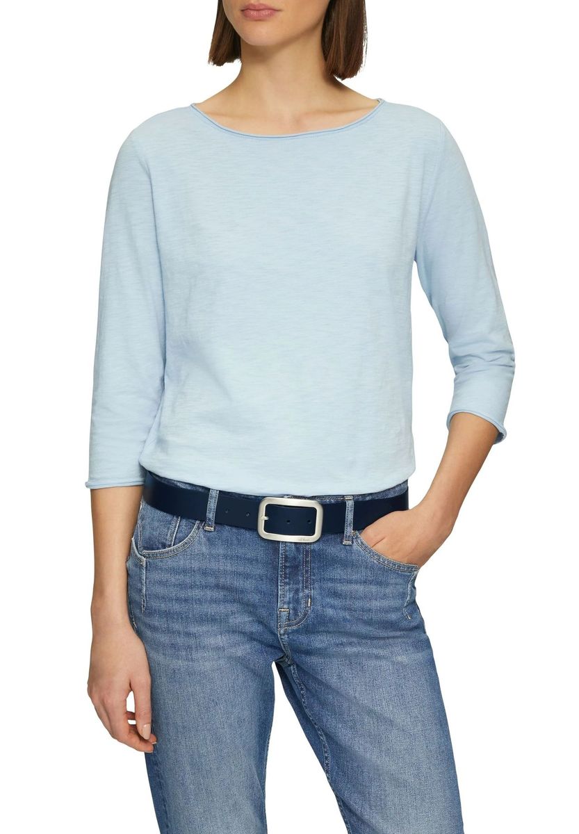 Klassischer Ledergürtel mit Silberschnalle